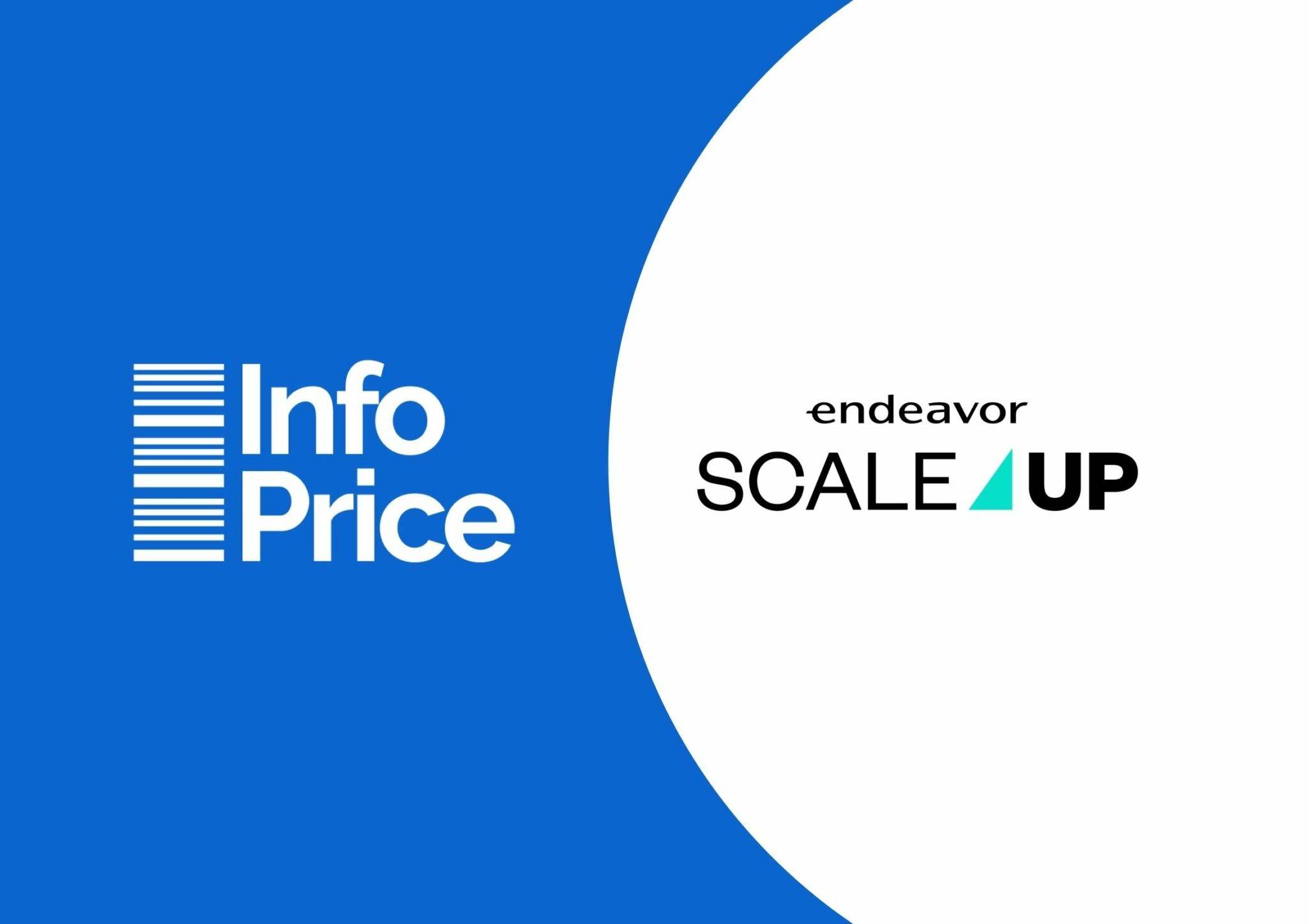 logo InfoPrice e logo Scale-Up da Endeavor