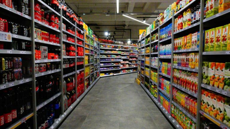 Exemplo de layout de supermercado