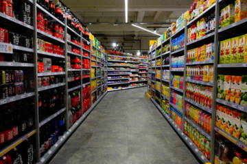 Imagem de prateleiras de supermercado para ilustrar o ambiente de aplicação de um mix ideal